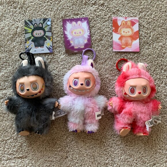 Big into Energy Labubu (lafufu)  V3 Love ID Lucky （3 together.） - Picture 5 of 6